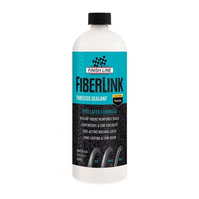 Tmel do bezdušových plášťů Finish line fiberlink Tubeless sealant pro latex 1l