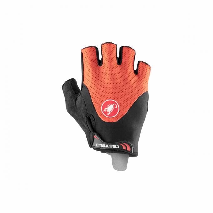 Cyklistické rukavice Castelli Arenberg gel 2 fiery red/black 2022